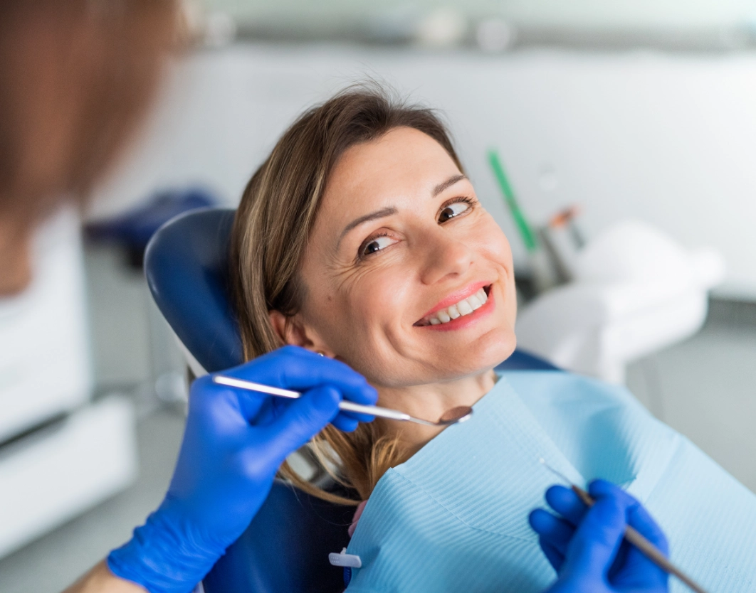 Patient at the dentist